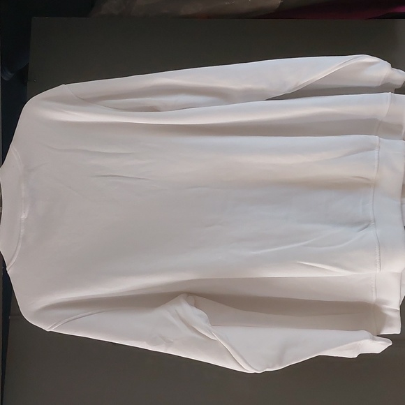 White Fleece Sweat Shirt Sz L NWOT. - Picture 6 of 10